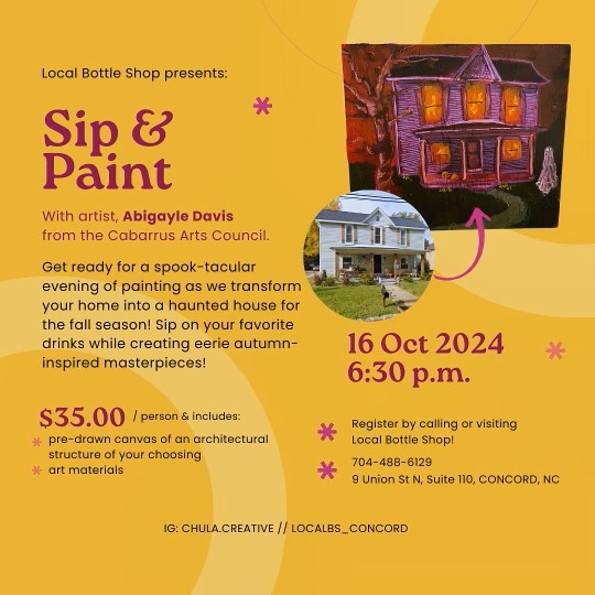 Local Bottle Shop presents: Sip & Paint with Abigayle Davis