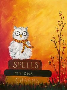 ArtSmart Acrylic Painting - Harry Potter inspired owl. 