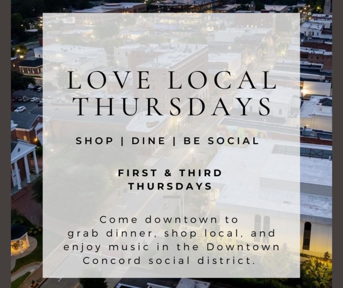 Love Local Thursdays in Downtown Concord