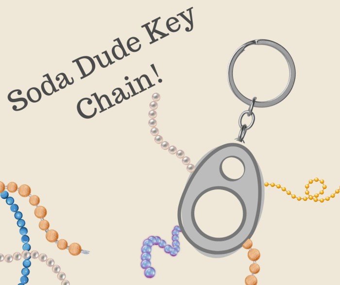 Soda Dude Keychain