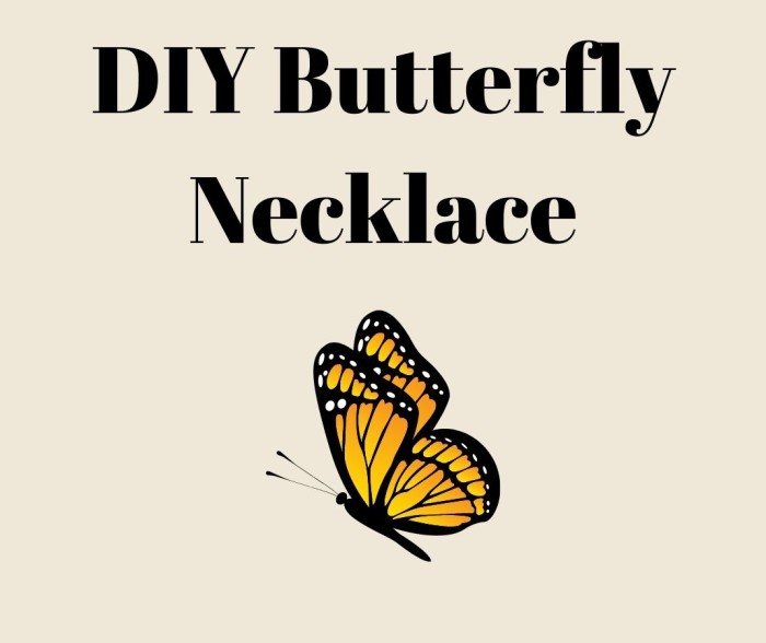 DIY Butterfly Necklaces