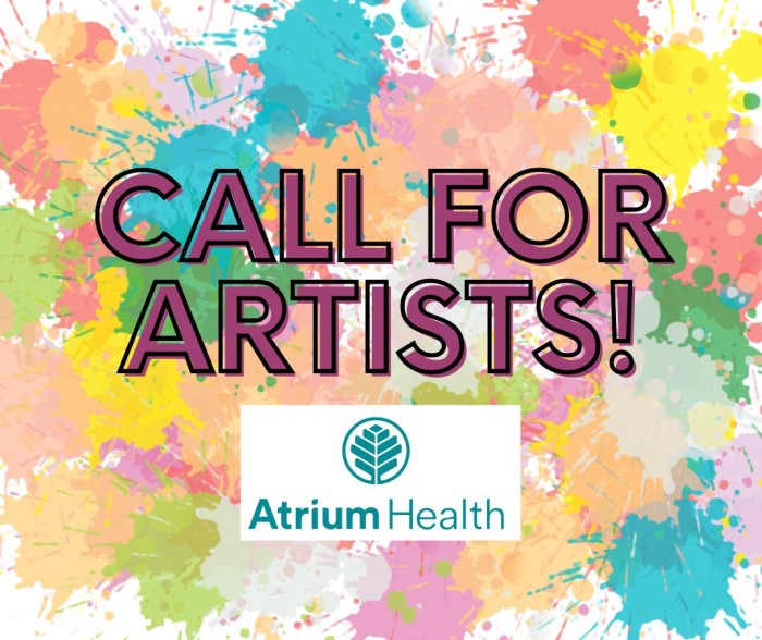 Call for Artists! Atrium Health Carolinas Medical Center Lobby