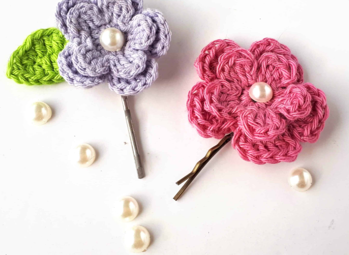 Crochet 102 Rose Pin 