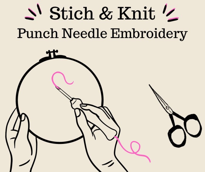 Stitch & Knit : Punch Needle Embroidery