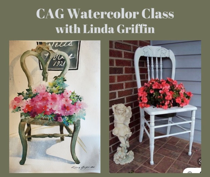 CAG Watercolor Workshop: Let’s Design a Chair Planter