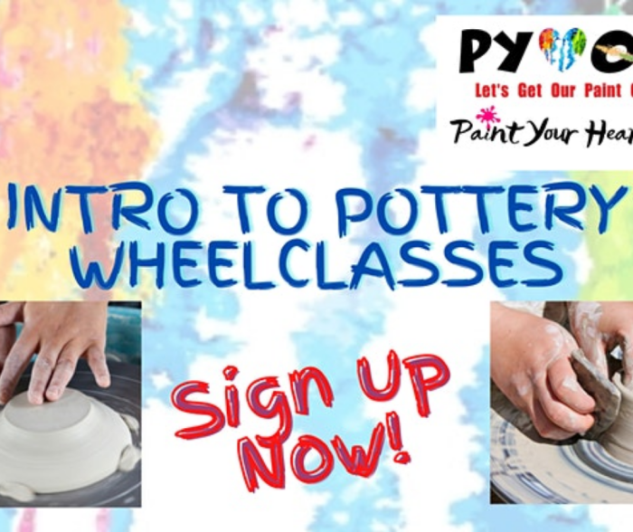 Beginners Pottery Wheel Class - Paint Your Hearts Out