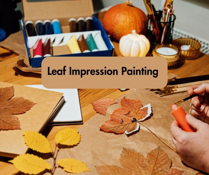 Leaf Impression Painting 